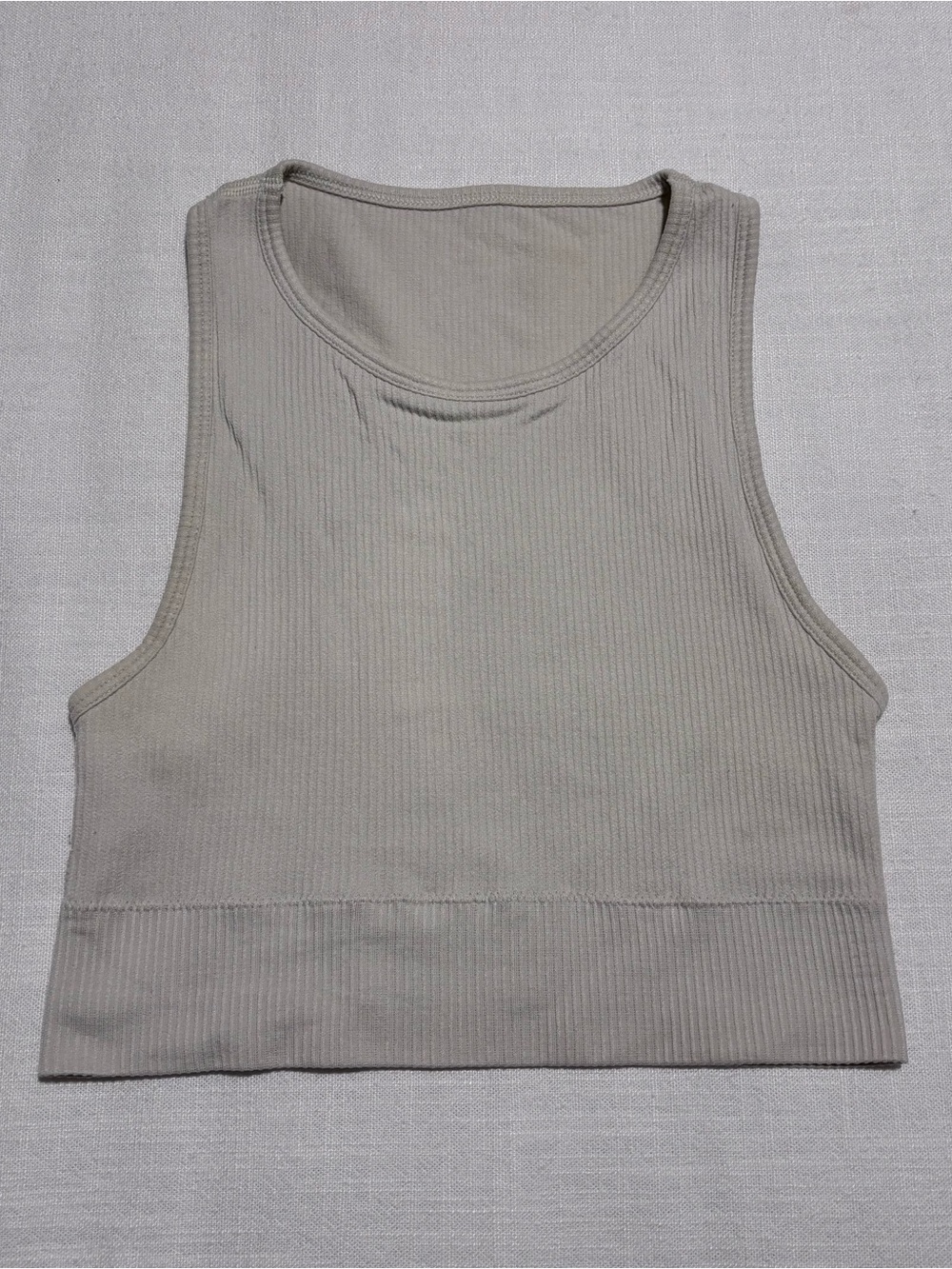 Skims Ribbed Crop Tank Top | Size S/M
